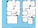 A full two-story floor plan features multiple bedrooms, bathrooms, a kitchen, a living room, and a garage at 3405 Brook Song Ave, North Las Vegas, NV 89081