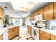 Open kitchen design with ample counter space, updated appliances, and natural lighting at 3425 Yorkminster St, Las Vegas, NV 89129