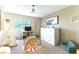 Bright playroom featuring a play tent, toys, and natural light at 3425 Yorkminster St, Las Vegas, NV 89129
