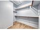 Walk-in closet with built-in shelving and ample storage space at 3604 Cantura Crest Ct, North Las Vegas, NV 89031