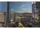 Beautiful Las Vegas sunset view from skyscraper of Park MGM and the monorail at 3722 Las Vegas Boulevard S Blvd # 2609, Las Vegas, NV 89158