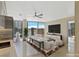 Bright, modern living room featuring stylish furniture and a large window with city views at 3722 Las Vegas Boulevard S Blvd # 2609, Las Vegas, NV 89158