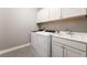 Functional laundry room with modern appliances and plenty of counter space at 5601 Mackenzie Park Ct, Las Vegas, NV 89130