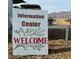 Welcome sign at the Information Center, providing helpful details for visitors at 7230 Fresh Harvest Ave, Las Vegas, NV 89131