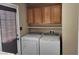 Dedicated laundry room with modern washer and dryer at 745 Greenbriar Townhouse Way, Las Vegas, NV 89121