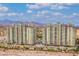 Stunning aerial view showcases the two high rise towers and surrounding landscape and city views at 9101 Alta Dr # 301, Las Vegas, NV 89145