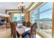 Formal dining room with natural light and city views at 9101 Alta Dr # 301, Las Vegas, NV 89145