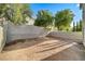 Large backyard featuring a block wall, side access, and plenty of space for customization at 9507 Brewing Cloud Ave, Las Vegas, NV 89148