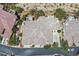 Aerial view of the home's roof and community layout, showing proximity to neighboring properties at 10640 Amber Ridge Dr # 101, Las Vegas, NV 89144