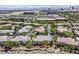 Community aerial view showcasing the neighborhood's layout and surrounding amenities and city landscape at 10640 Amber Ridge Dr # 101, Las Vegas, NV 89144