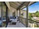 Cozy balcony featuring comfortable outdoor seating with a view of the surrounding landscape at 1404 Reisling Ct, Las Vegas, NV 89144