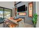 Beautiful bar area with island seating, built-in wine storage, and an indoor-outdoor feel at 1404 Reisling Ct, Las Vegas, NV 89144