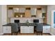 Built-in office space includes white cabinets, two workstations, and stylish decor at 1404 Reisling Ct, Las Vegas, NV 89144