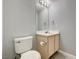 Cozy half-bath with modern lighting and vanity at 198 Winterport St, Henderson, NV 89074