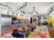 Gourmet kitchen with stainless steel appliances, ample cabinet space, and colorful flooring at 200 Hoover Ave # 1813, Las Vegas, NV 89101