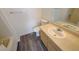 Bathroom featuring a vanity, a sink, a toilet, and a shower-tub combo at 2615 W Gary Ave # 2061, Las Vegas, NV 89123