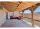 Cozy covered patio includes outdoor seating with a well-kept backyard at 2717 Pastel Ave, Henderson, NV 89074