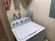 Laundry area with a new Whirlpool top-load washing machine at 2750 S Durango Dr # 2141, Las Vegas, NV 89117