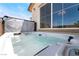 Close up view of a sparkling hot tub, perfect for relaxation and enjoying the outdoors in privacy and comfort at 2845 Mincio St, Henderson, NV 89044