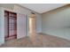 Bedroom features built-in closet and neutral walls and floors at 2877 Paradise Rd # 2105, Las Vegas, NV 89109