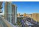Enjoy the city view from the high rise condo at 2877 Paradise Rd # 2105, Las Vegas, NV 89109