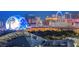 Lovely city view showcasing Sphere, Hilton Grand Vacation, and other famous hotels at night at 2877 Paradise Rd # 2105, Las Vegas, NV 89109