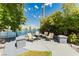 A cozy patio area with comfortable seating, perfect for relaxing and enjoying the water view at 2920 Sterling Cove Dr, Las Vegas, NV 89128