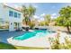 Beautiful pool area with a spa, perfect for outdoor entertaining and relaxation at 2920 Sterling Cove Dr, Las Vegas, NV 89128