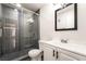 Bathroom featuring tiled shower and modern finishes at 3060 Tarpon Dr # 104, Las Vegas, NV 89120