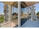 A spacious balcony with a view of other balconies and cityscape views at 353 E Bonneville Ave # 313, Las Vegas, NV 89101