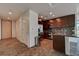 Condo kitchen with stainless steel appliances, granite countertops, and an open design is perfect for entertaining and modern living at 353 E Bonneville Ave # 313, Las Vegas, NV 89101