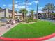 Lush landscaping at the entrance of a condo community in Las Vegas, Nevada at 4083 Nook Way # A, Las Vegas, NV 89103