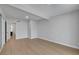 Neutral-toned bedroom with recessed lighting and light wood floor at 4807 Sacks Dr, Las Vegas, NV 89122