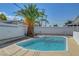 Backyard pool features ladder access and a surrounding concrete deck at 4807 Sacks Dr, Las Vegas, NV 89122