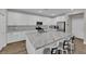 Gourmet kitchen featuring a large kitchen island and stainless steel appliances at 4833 Royal Magnolia St, North Las Vegas, NV 89031