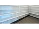 Spacious walk-in pantry with custom shelving for optimal organization and storage at 49 Charlotte Ridge Pl, Henderson, NV 89011