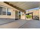 Covered patio area with concrete and gravel, perfect for outdoor enjoyment at 713 Chase Tree St, Las Vegas, NV 89144
