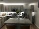 Beautiful kitchen with an island, granite counters, stainless appliances, and shaker style cabinets at 7226 Freedom Ring St, Las Vegas, NV 89148
