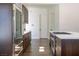 Modern kitchen showcasing stainless steel appliances, custom cabinets, and sleek countertops, designed for culinary adventures at 7745 Radcliff St, Las Vegas, NV 89123