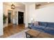 Open-concept space featuring living room and decorative elements with access to another room at 7745 Radcliff St, Las Vegas, NV 89123
