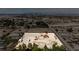 Expansive aerial view of a property with city views, highlighting the large lot size and location at 8335 Rancho Destino Rd, Las Vegas, NV 89123