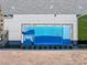 Aerial view of a modern rectangular pool with an attached spa and surrounding concrete patio at 8840 Harvest Sunset St, Las Vegas, NV 89113