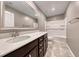 Bathroom featuring a shower over tub and granite counter top at 928 Riverlawn Pl, Las Vegas, NV 89138