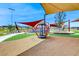 Community playground featuring shaded play equipment and picnic area at 928 Riverlawn Pl, Las Vegas, NV 89138