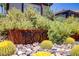 House address number on a planter at 1509 Winslow St, Las Vegas, NV 89117