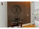 Home Entryway featuring modern wall decor, a unique console table, and a glimpse into a bedroom at 1509 Winslow St, Las Vegas, NV 89117