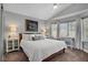 Serene bedroom with a large bed, plush pillows, and ample natural light from the windows at 1604 Imperial Cup Dr, Las Vegas, NV 89117