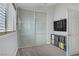 Bedroom closet with sliding doors and shelving at 1604 Imperial Cup Dr, Las Vegas, NV 89117