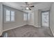A bedroom featuring carpet, neutral paint and a window with shutters at 1727 Sonoran Bluff Ave, Henderson, NV 89014