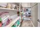 Walk-in pantry with ample shelving for organized storage of food and household goods at 1727 Sonoran Bluff Ave, Henderson, NV 89014